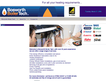 Tablet Screenshot of bosworthboilertech.co.uk